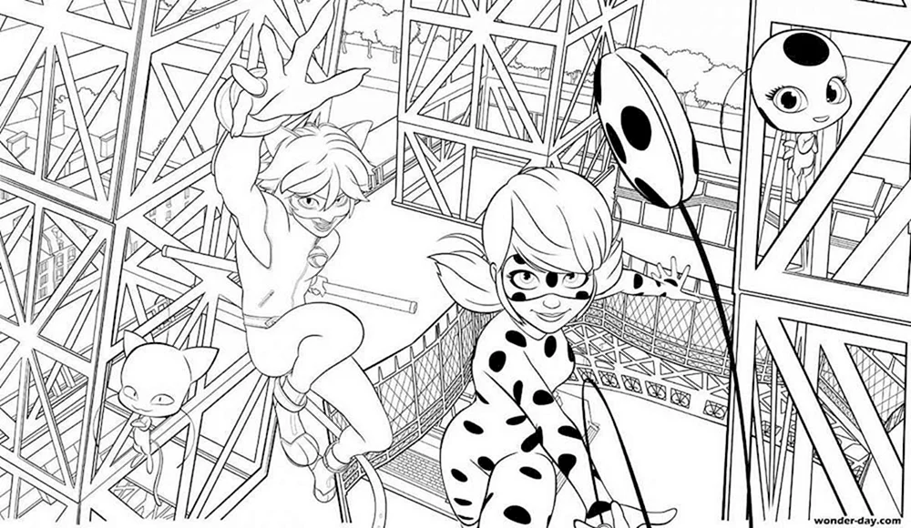 Lady Bug und Super Cat raskraska