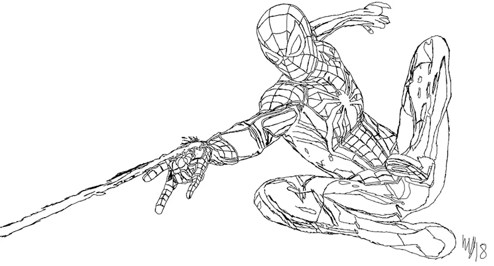 Marvel Spider-Man Superhelden Malbuch
