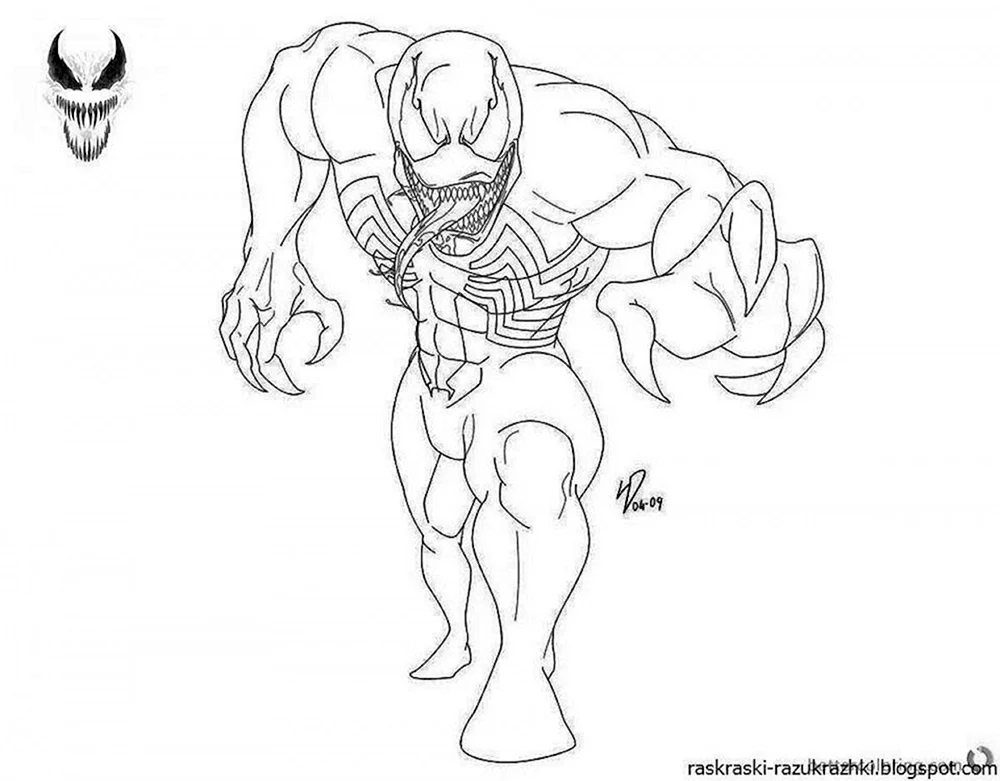 Malbuch von Venom