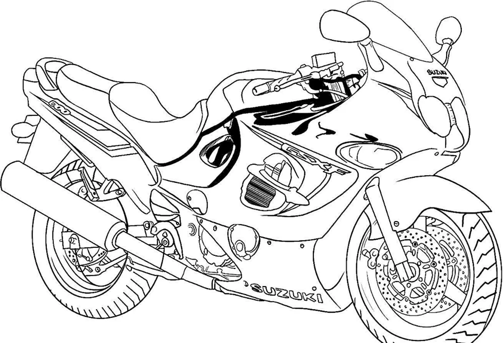 Färben Motorrad Kawasaki