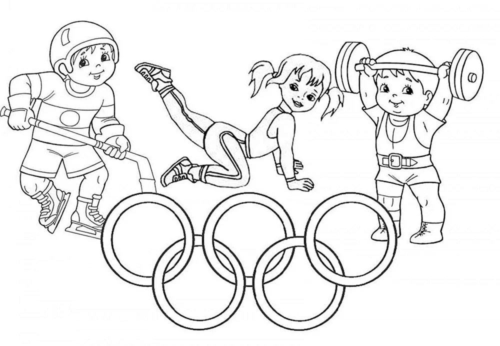Olympiade Ausmalen