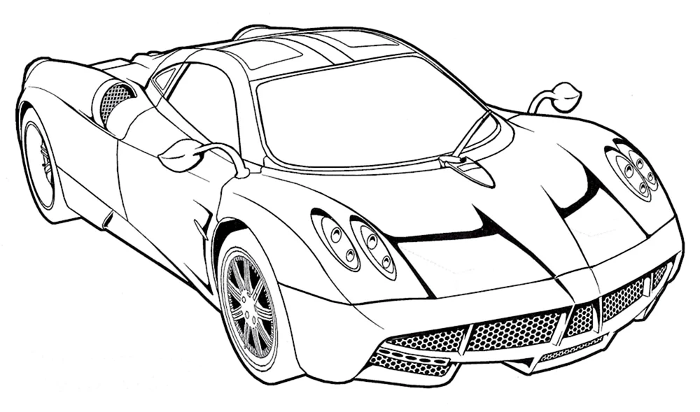 Pagani Huayragarghini Veneno ausmalen
