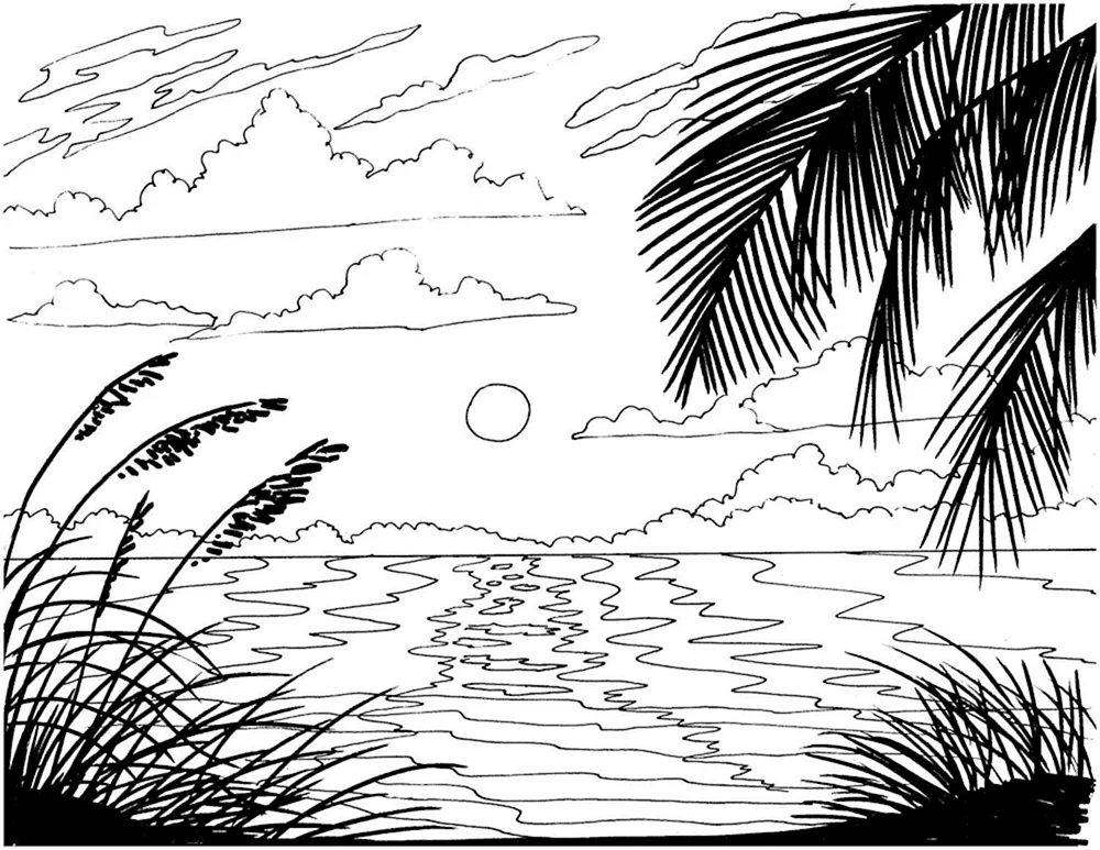 Im Meer. Ausmalen