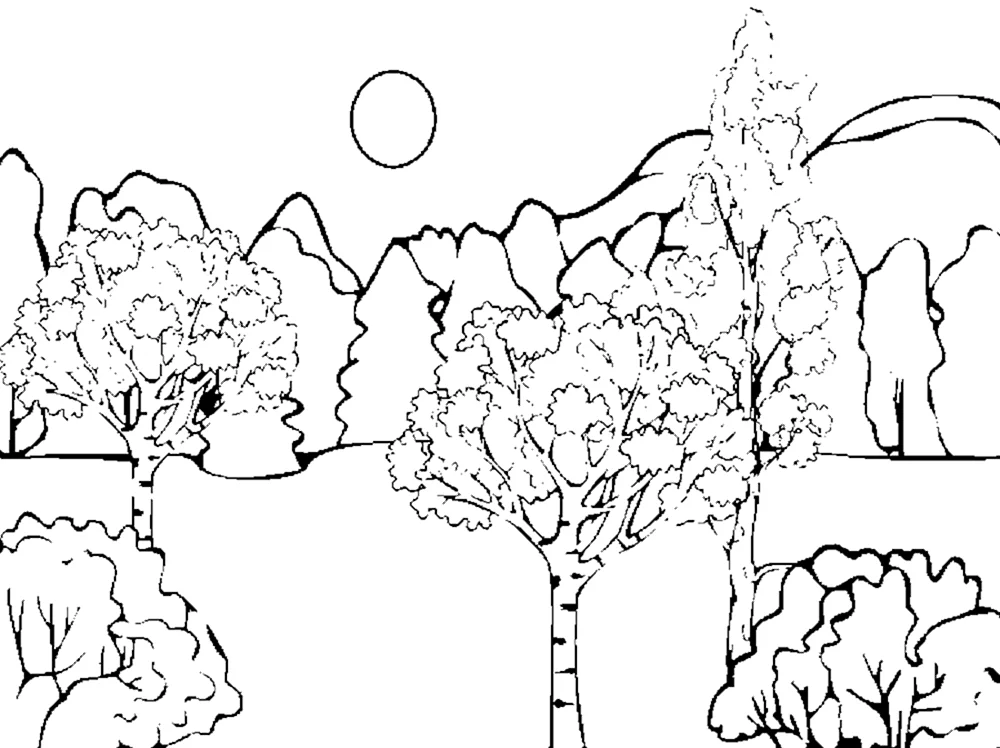 Winterlandschaft ausmalen