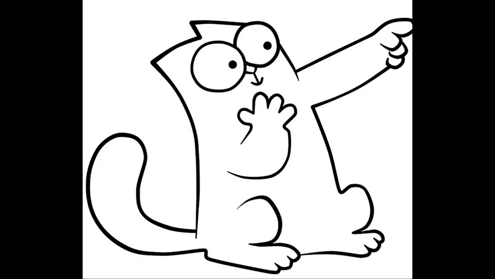 Ausmalen Simons Cat