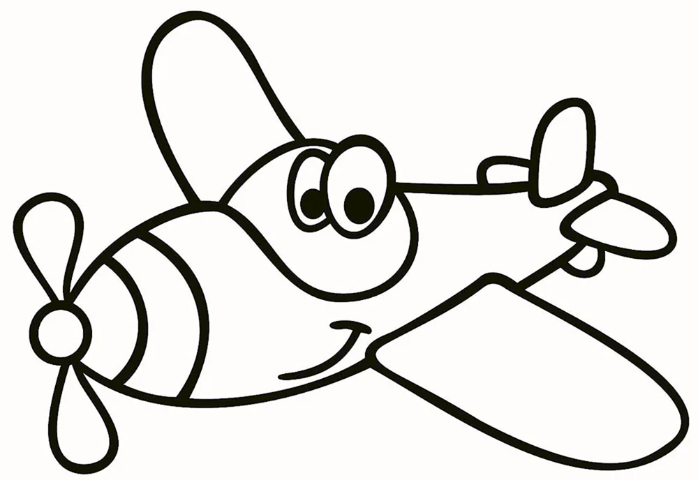 Flugzeug ausmalen