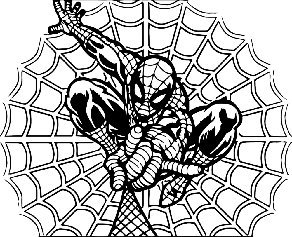 Malen von Marvel Superheroes Spider-Man Malbuch