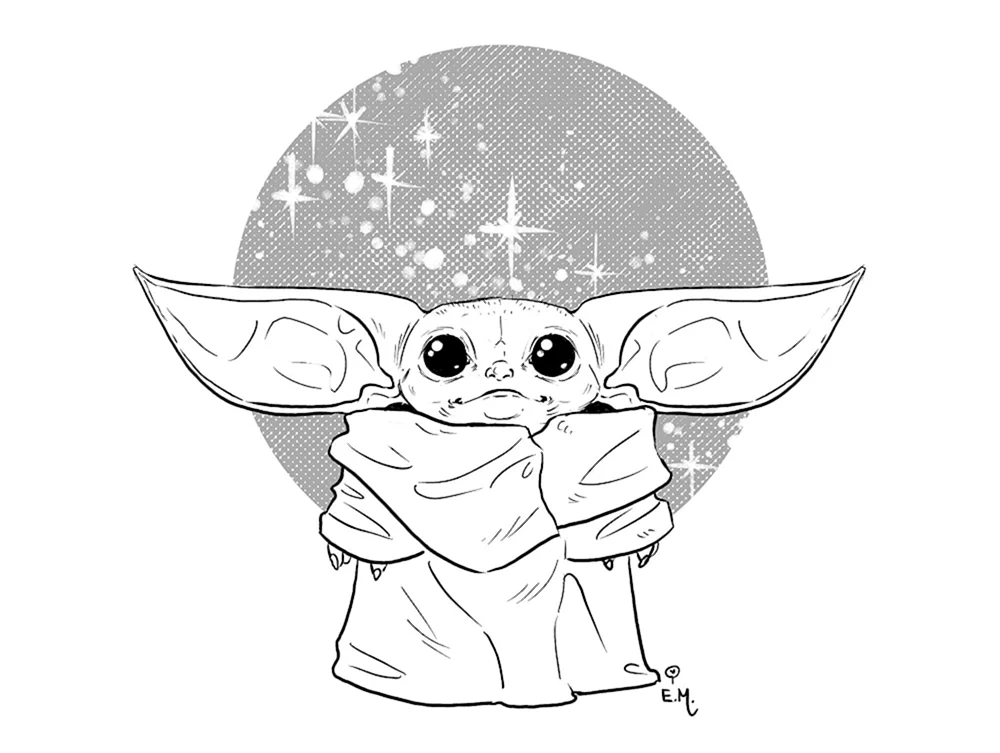Star Wars Yoda Malbuch Baby