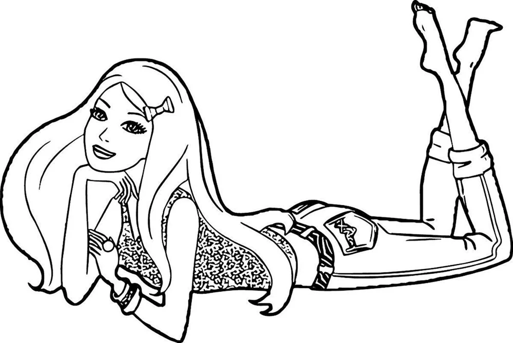Ausmalen. Barbie