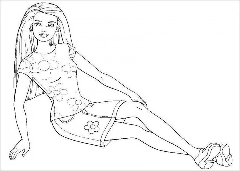 Ausmalen. Barbie ausmalen. Barbie
