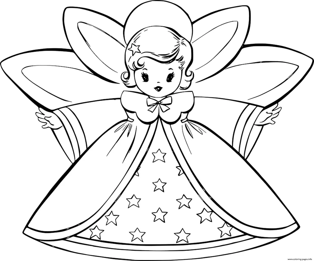 Engel ausmalen für Kinder