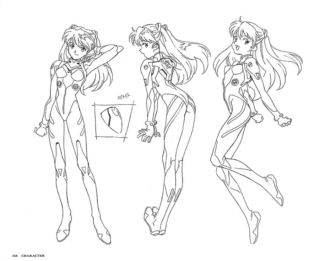 Anime Evangelion Ausmalbilder