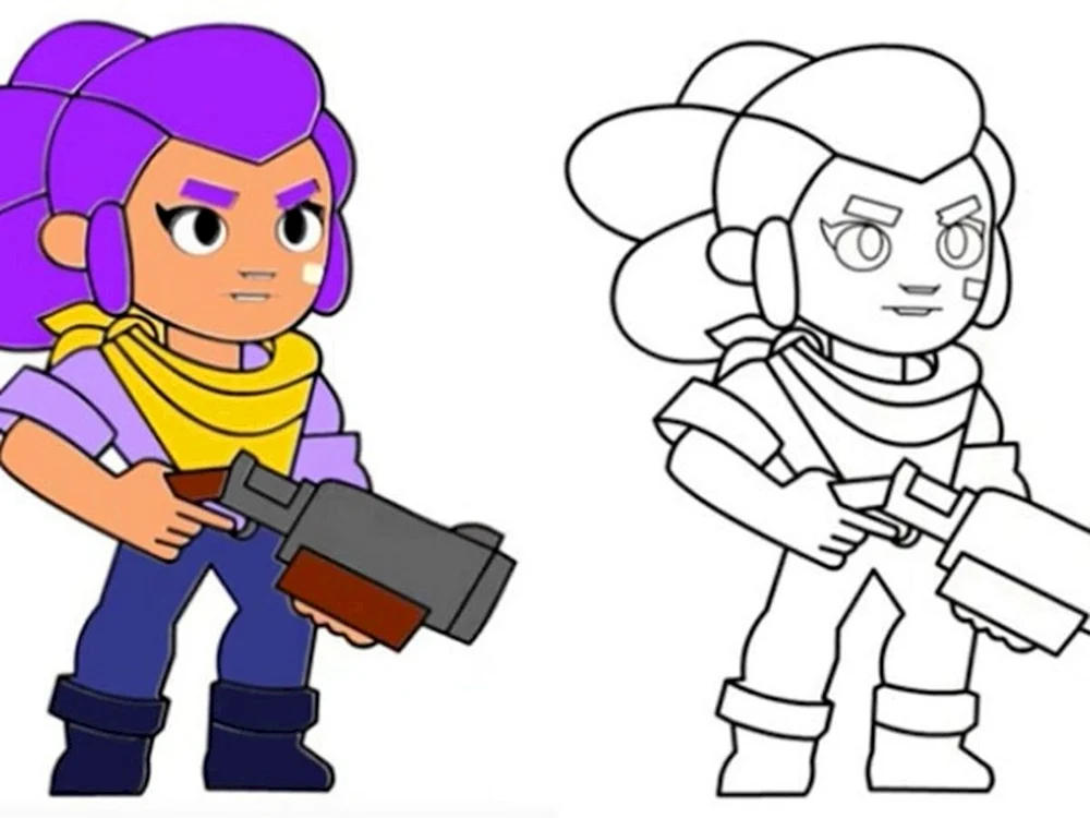 Mortis Brawl Stars Ausmalen