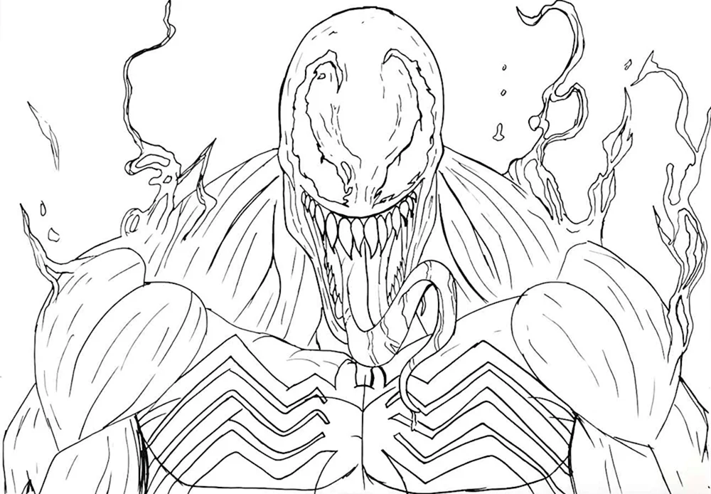 Spider-Man und Carnage Färbung