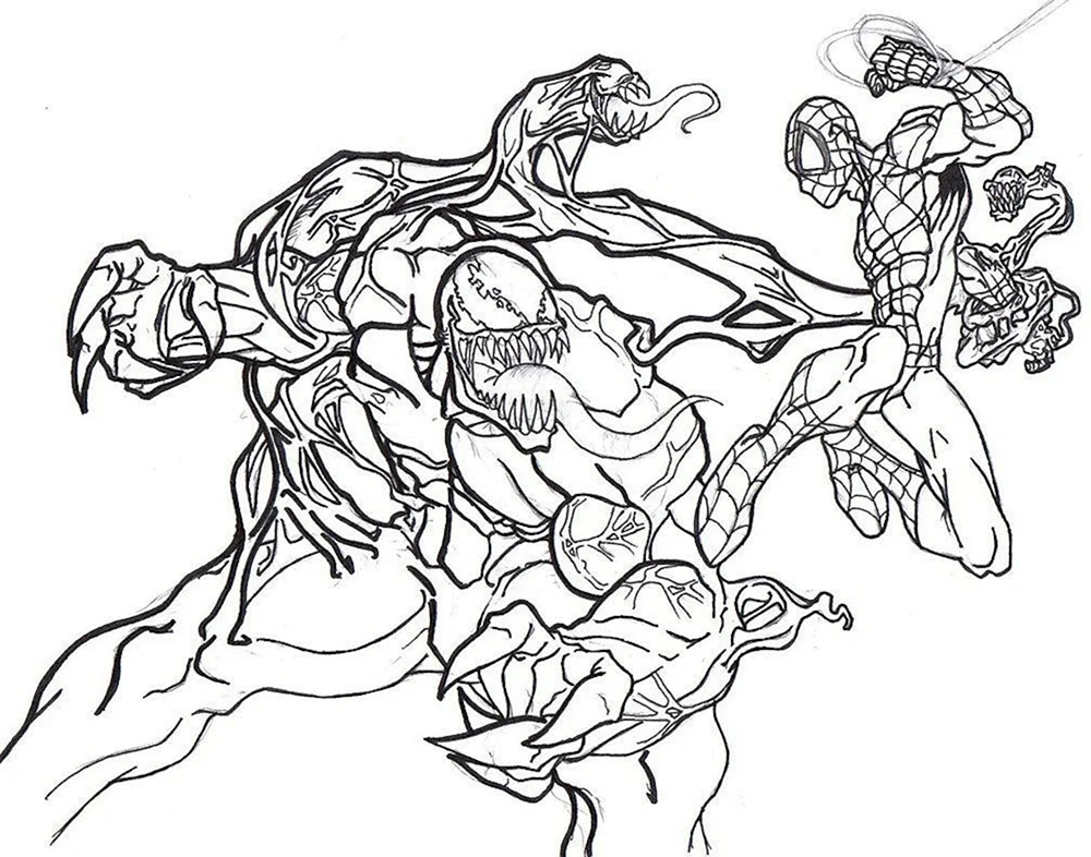 Malbuch von Marvel Venom