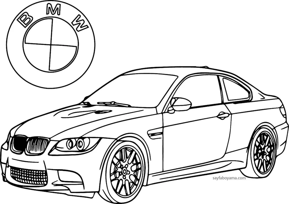 Einfärbung für Jungen Autos BMW m5