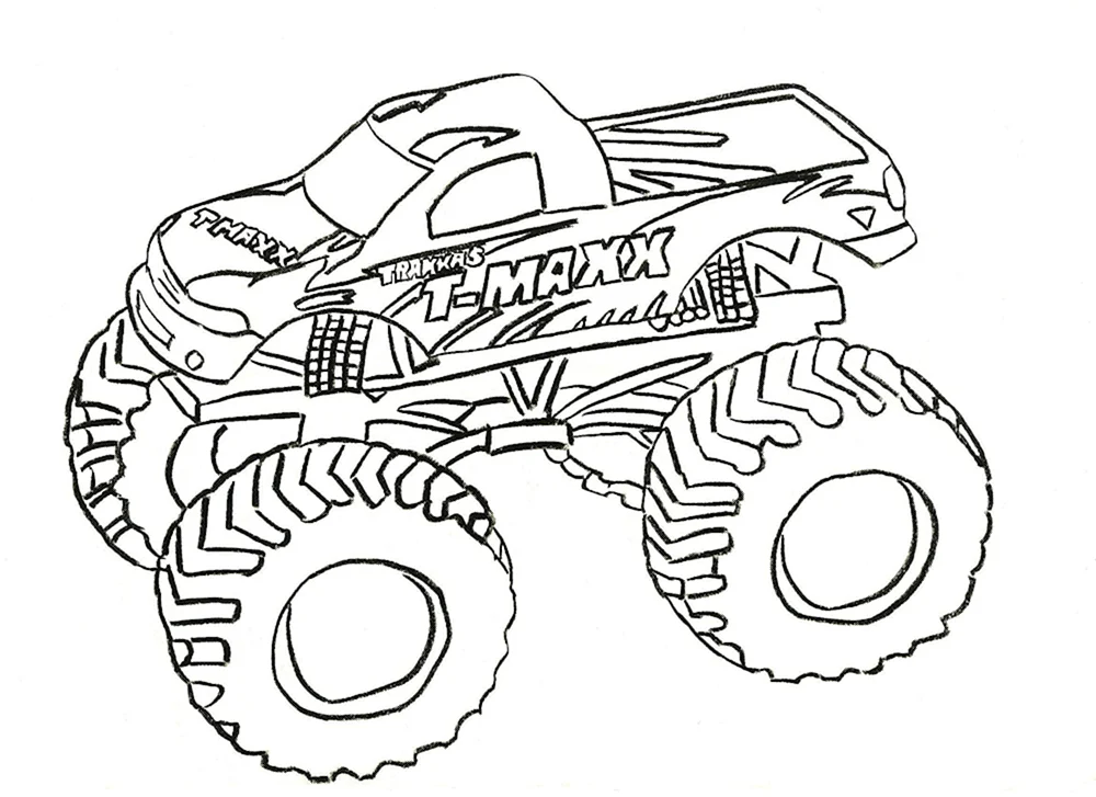 Monsterauto ausmalen für Jungen