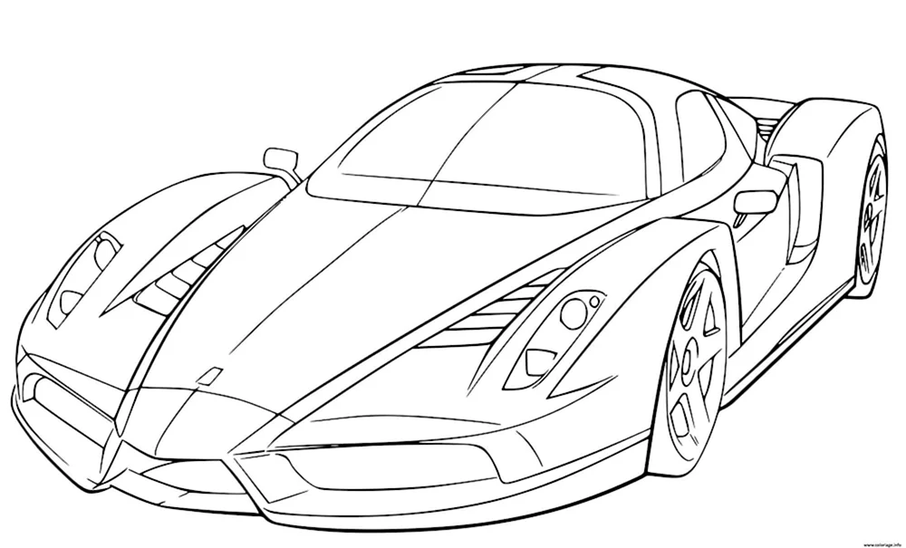 Ferrari Enzo ausmalen