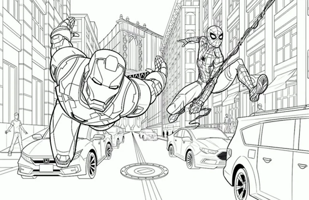 Miles Morales Spiderman ausmalen