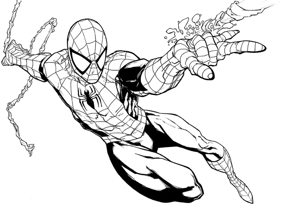 Marvel Avengers Spiderman ausmalen