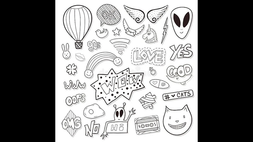 Malen mit Sticker