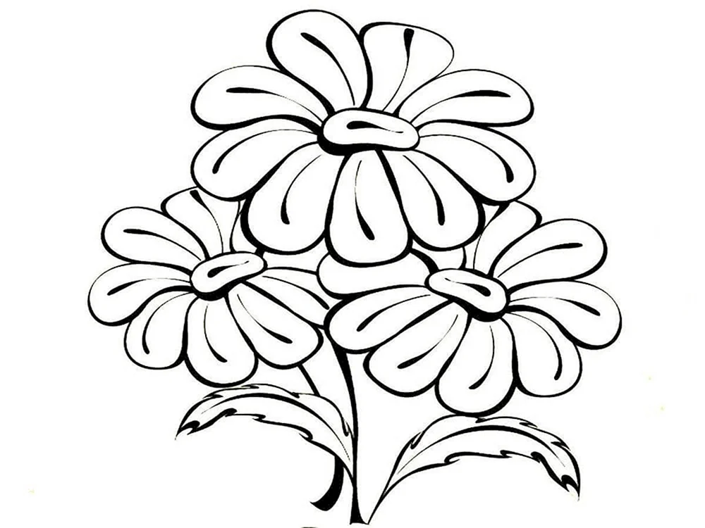 Blumen ausmalen
