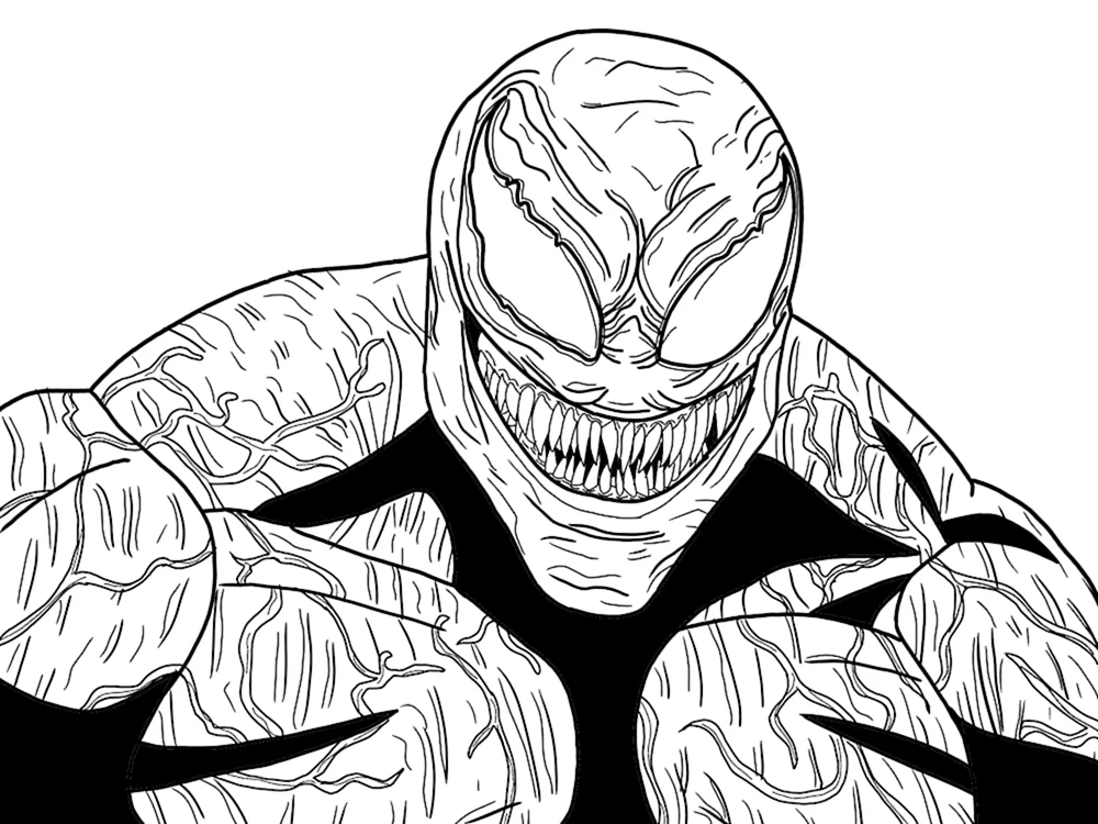 Spider-Man und Carnage Färbung