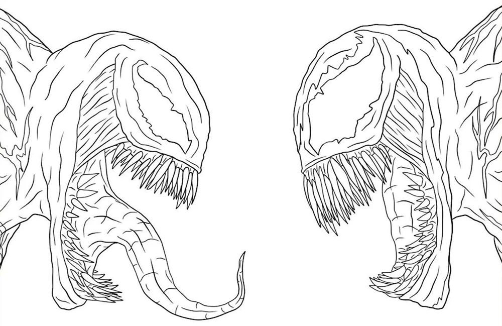 Malbuch von Marvel Venom