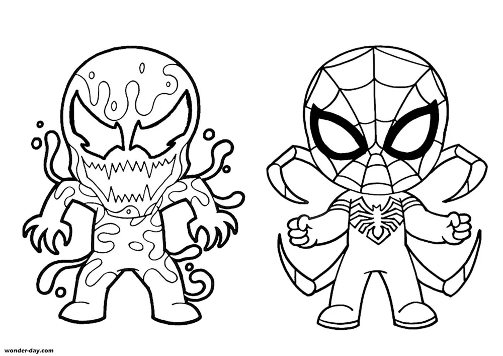 Malbuch von Spider-Man Carnage