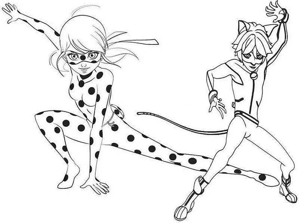 Lady Bug und Super Cat raskraski