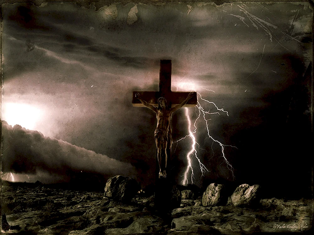 Die Kreuzigung Jesu Christi Golgatha