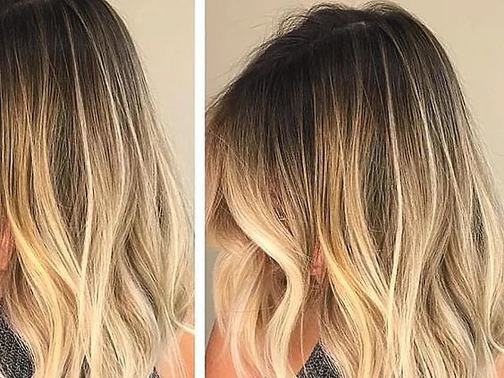 Stretch Balayage dunkler Ansatz