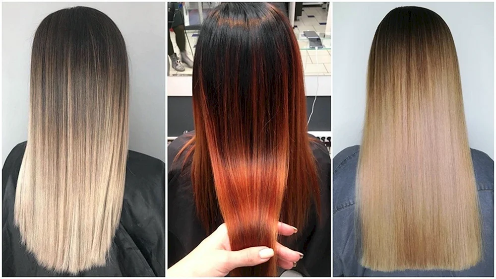 Stretch Farbe auf dem Haar