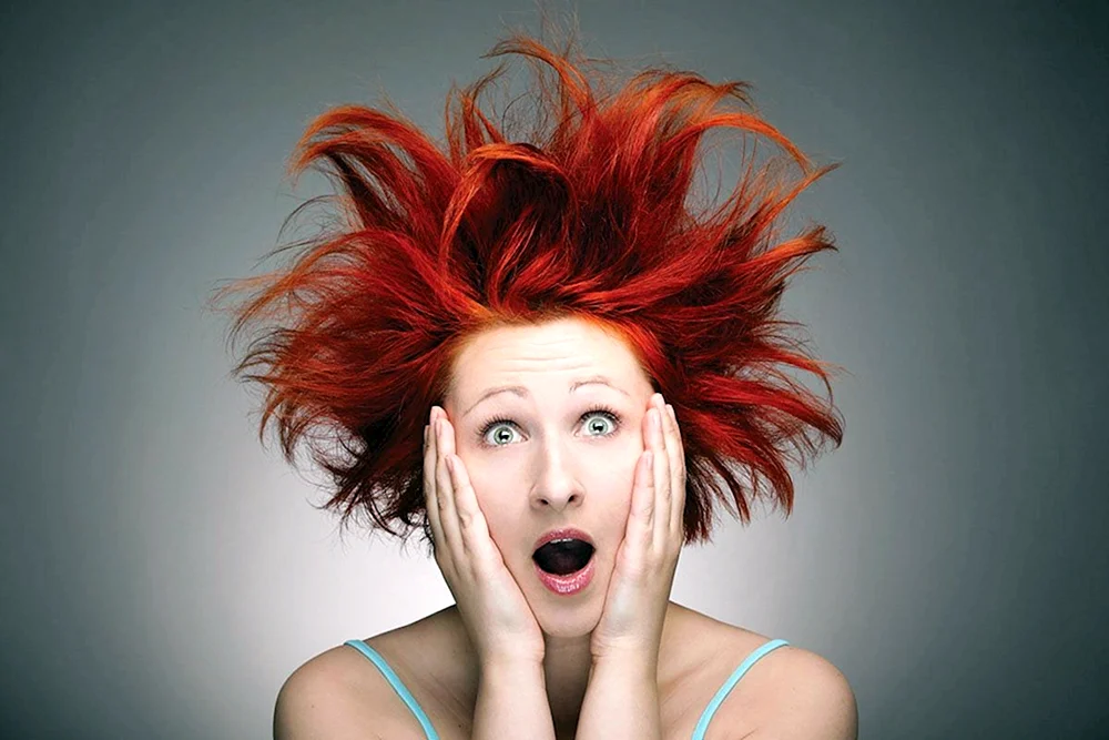zerzaustes Haar