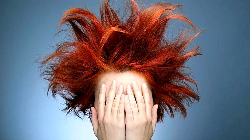 zerzaustes Haar