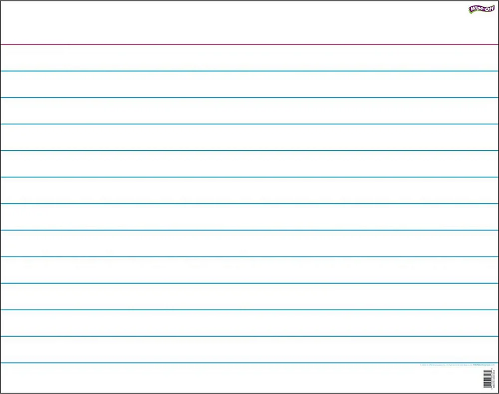 Schmal liniertes Blatt a4