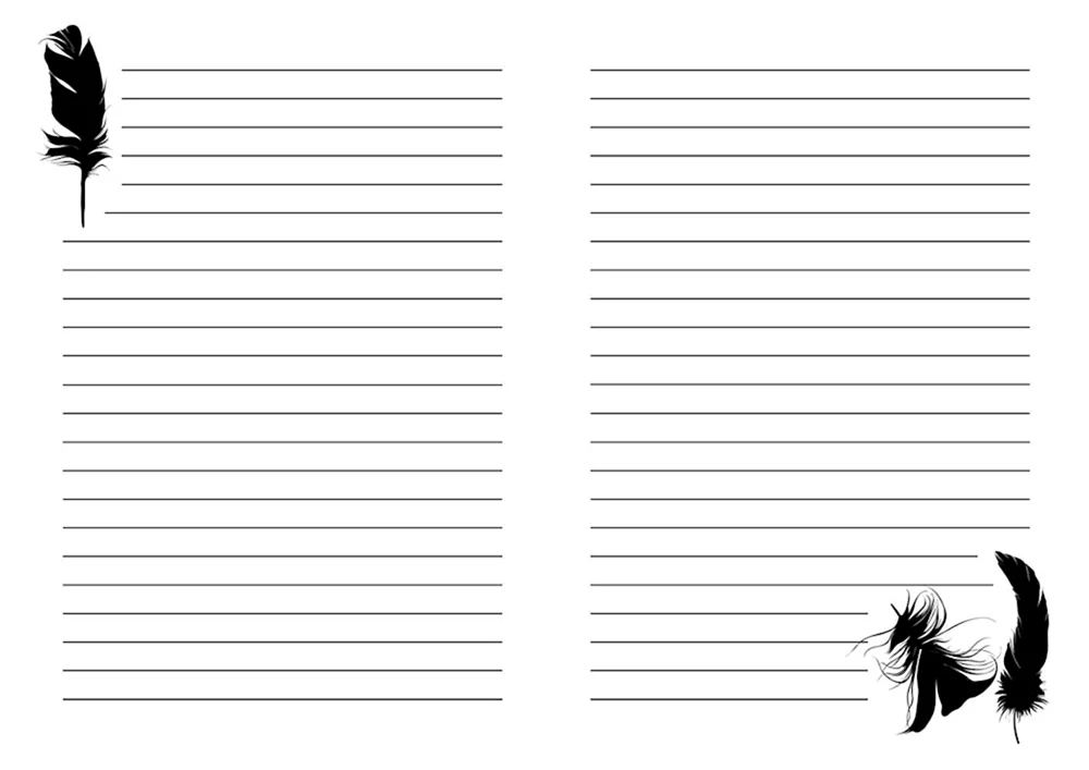 Gefüttertes Notizblockblatt