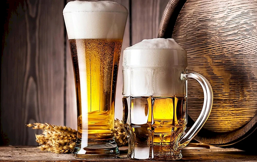 Gebraute Biergläser