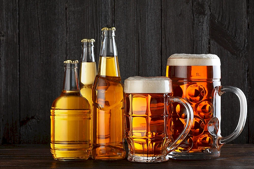 Gebraute Biergläser