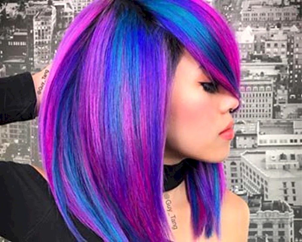 Farbige Haare baby