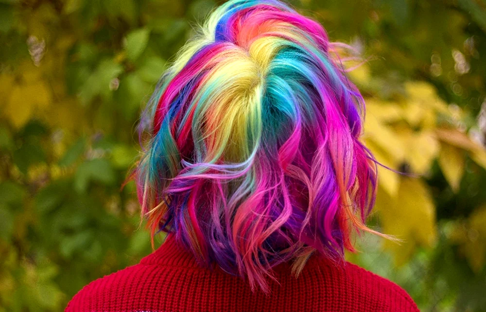 Farbige Haare