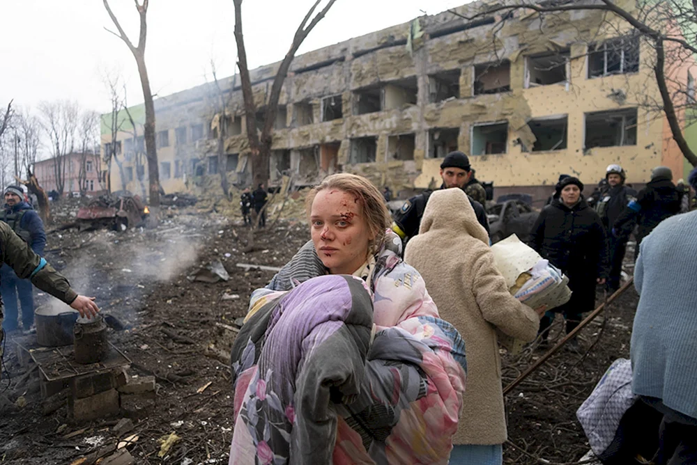 Zerstörte Ukraine 2022 Mariupol