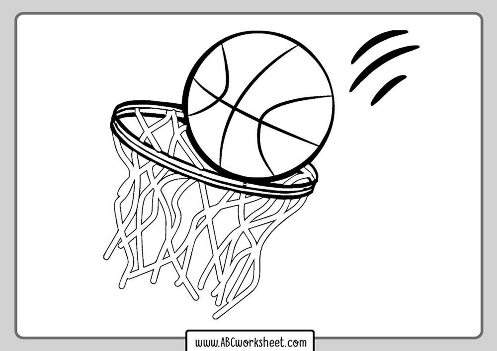 Basketball Sportausmalen