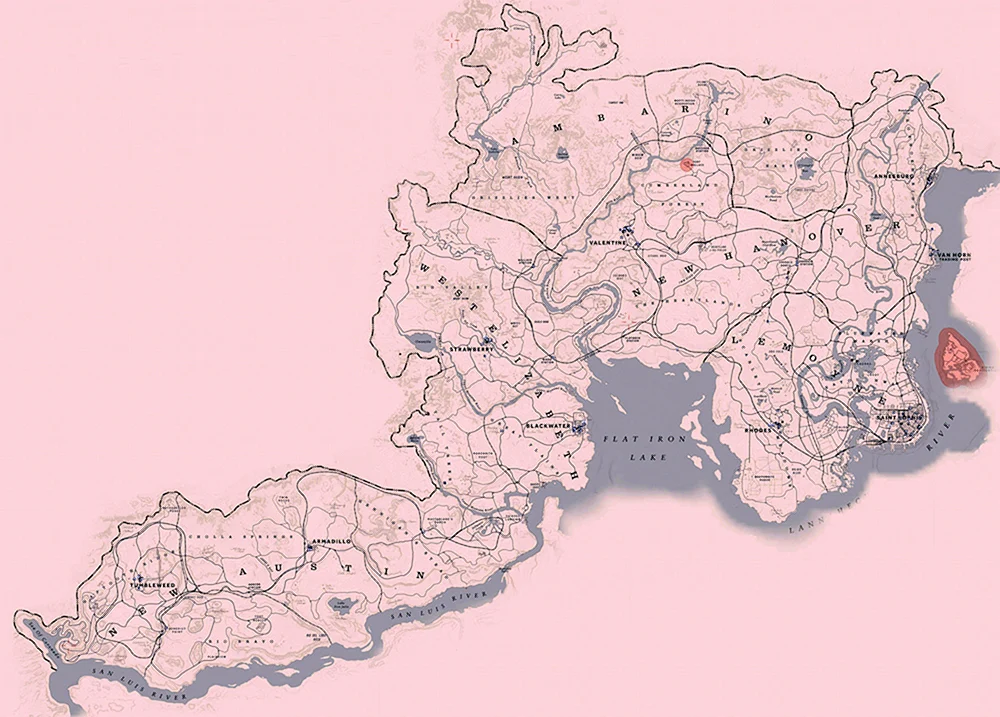 Red Dead Redemption 2 map