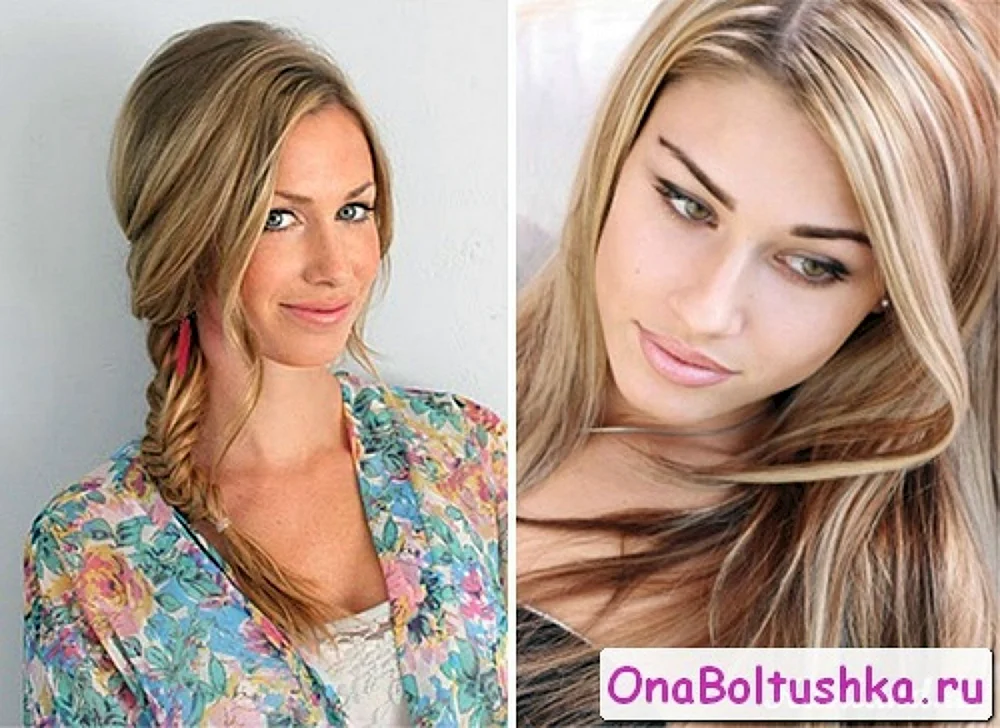 Dunkles bis blondes Haar