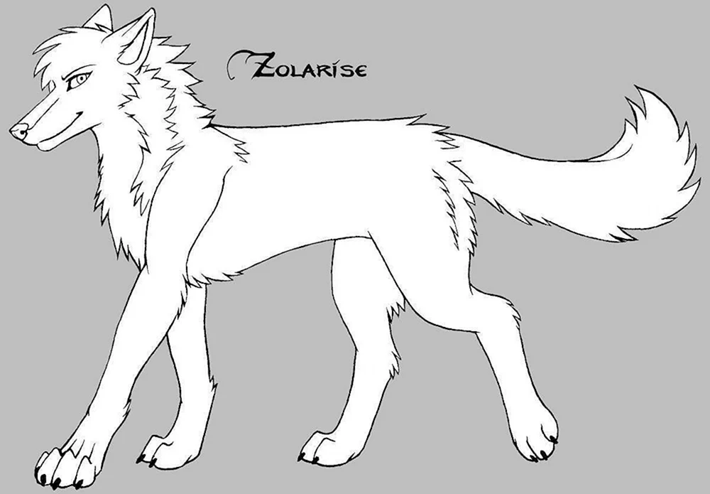 Pelzige Wolfsreferenz