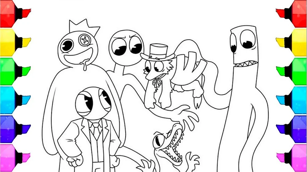Rainbow friends monsters