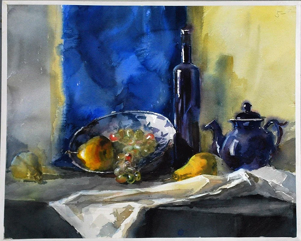 Akademikerin Rangtasvir Stillleben Aquarellieren