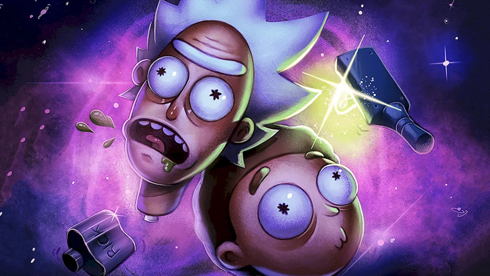 Rick and Morty art 4k