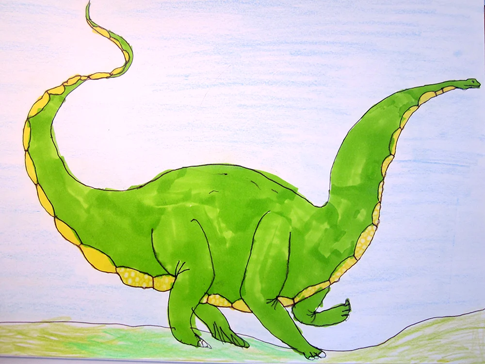 Dinosaurier Zeichnung zum Zeichnen